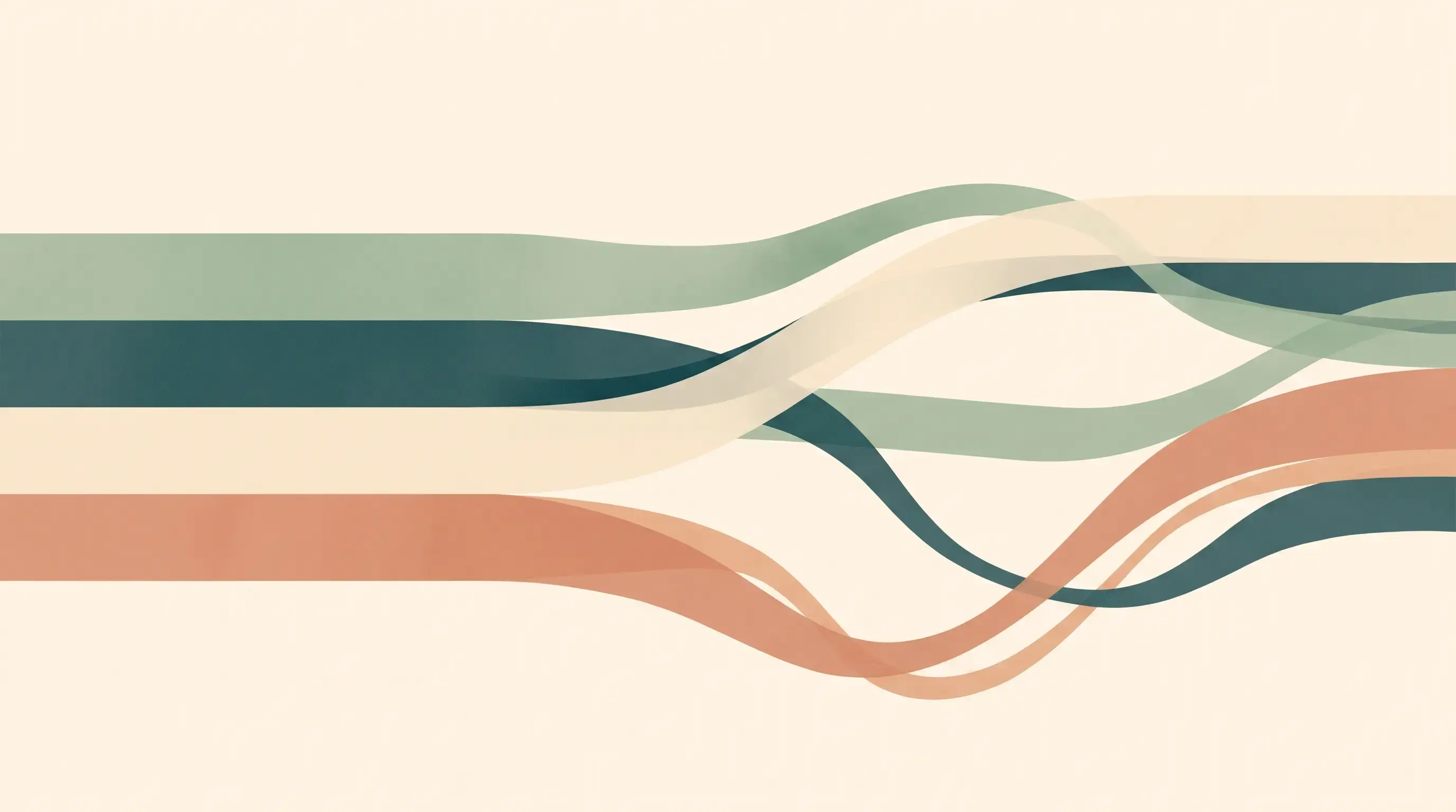 Abstract illustration of relative abundance bands flowing across a report